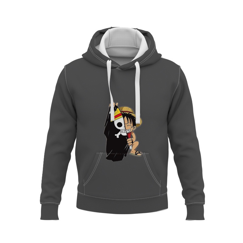 Áo Hoodie In Hình Luffy Trong Phim Hoạt Hình One Piece Phong Cách Harajuku Nhật Bản Thời Trang Xuân Thu Cho Nam Và Nữ