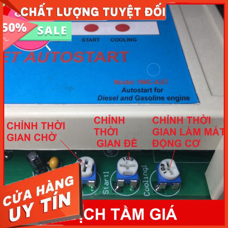 Bộ mạch để nổ máy phát điện tự động