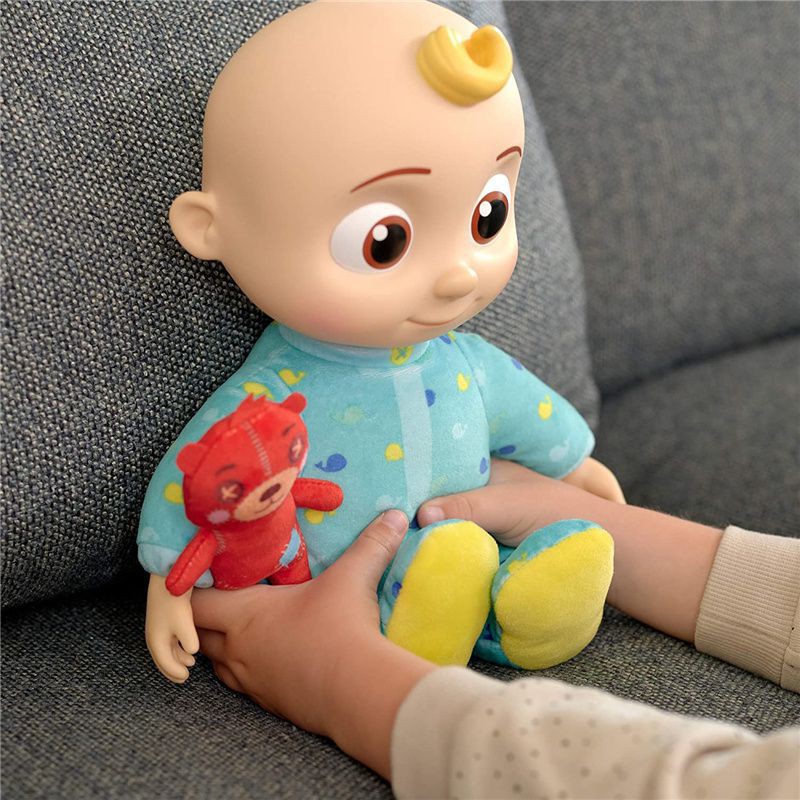 Búp bê nhồi bông mềm mại có nhạc dễ thương cho bé
