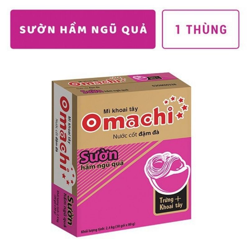 THÙNG 30 GÓI Mì OMACHI gói 75g