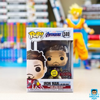 Mô Hình Funko Pop Avengers : Endgame I Am Iron Man Glow in the Dark Deluxe Pop