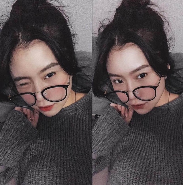 [Mã FAMAYWA giảm 10k đơn từ 50k] Gọng Kính Mắt Nhựa Quai Kim Loại Thanh Mảnh Mắt Tròn Màu Sắc Thời Trang | BigBuy360 - bigbuy360.vn