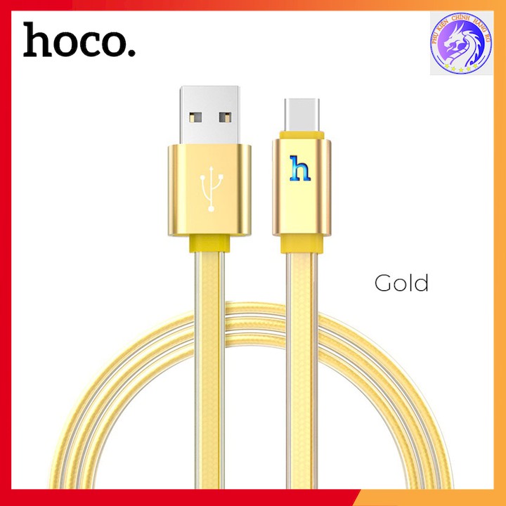 Cáp Sạc Nhanh Type C Có Báo Đèn chính hãng hoco UPL12