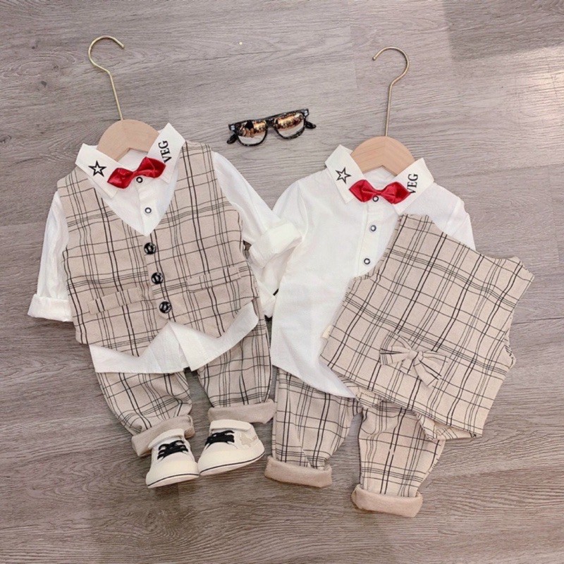 ☘️Set gile vest công tử 10-25kg☘️