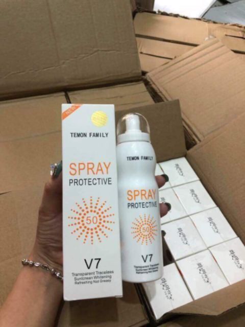 XỊT CHỐNG NẮNG TÒAN THÂN V7 SPRAY PROTECTIVE  SPF50