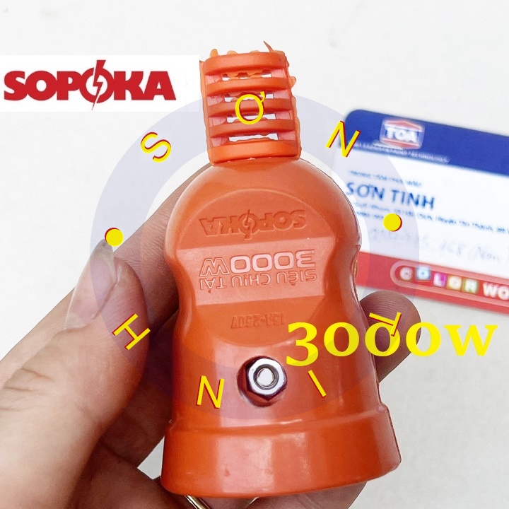 Phích cắm âm siêu chịu tải Sopoka C3000W (Phích cái đại)