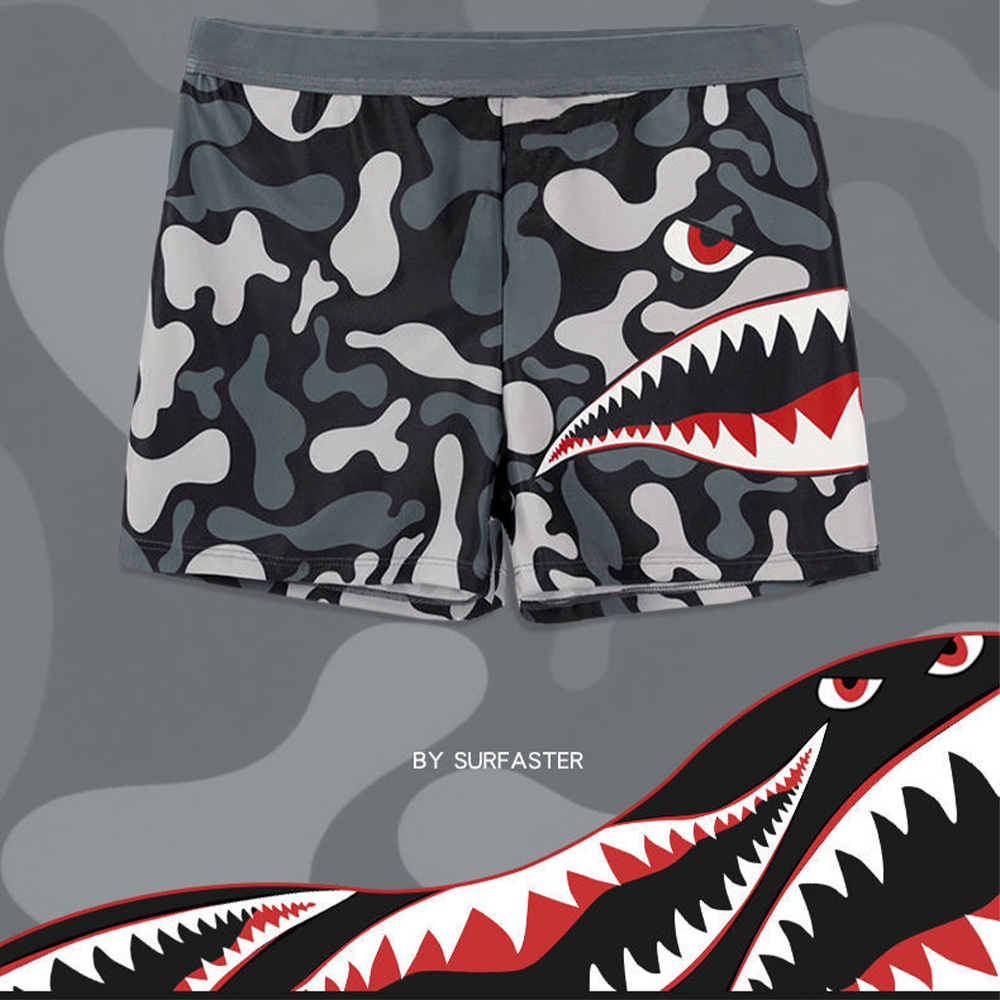 Quần short thể thao BAPE họa tiết cá mập thời trang mùa hè cho nam 2022