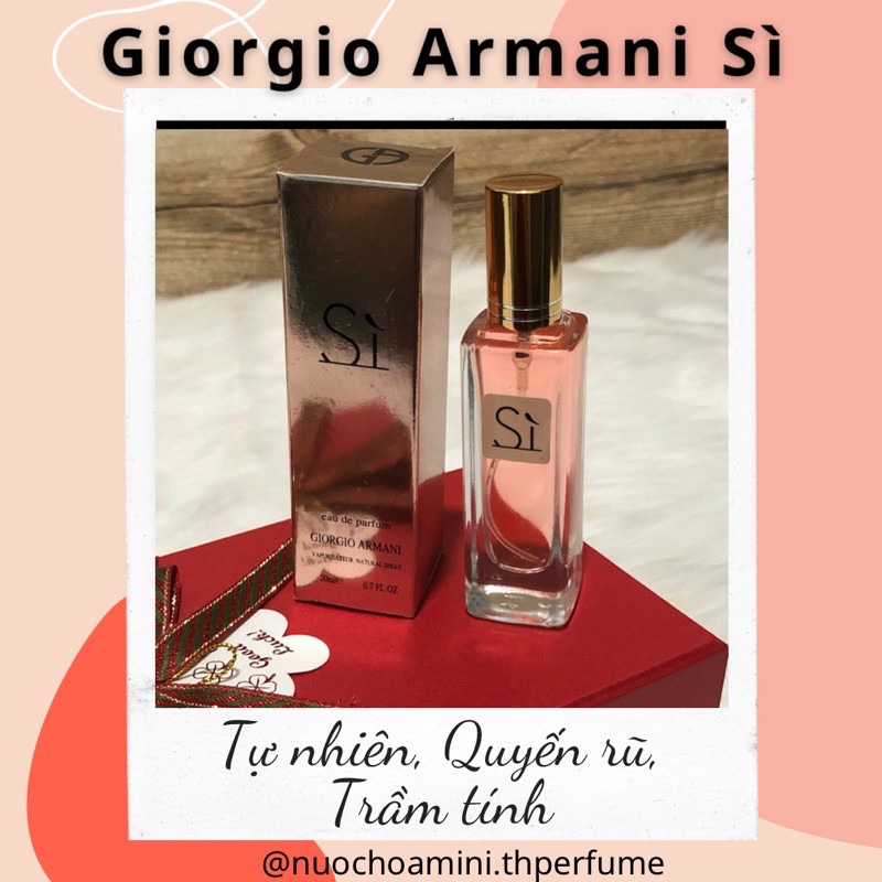 Nước Hoa Mini Nữ GIORGIO ARMANI SÌ 20ml (mẫu 5D)