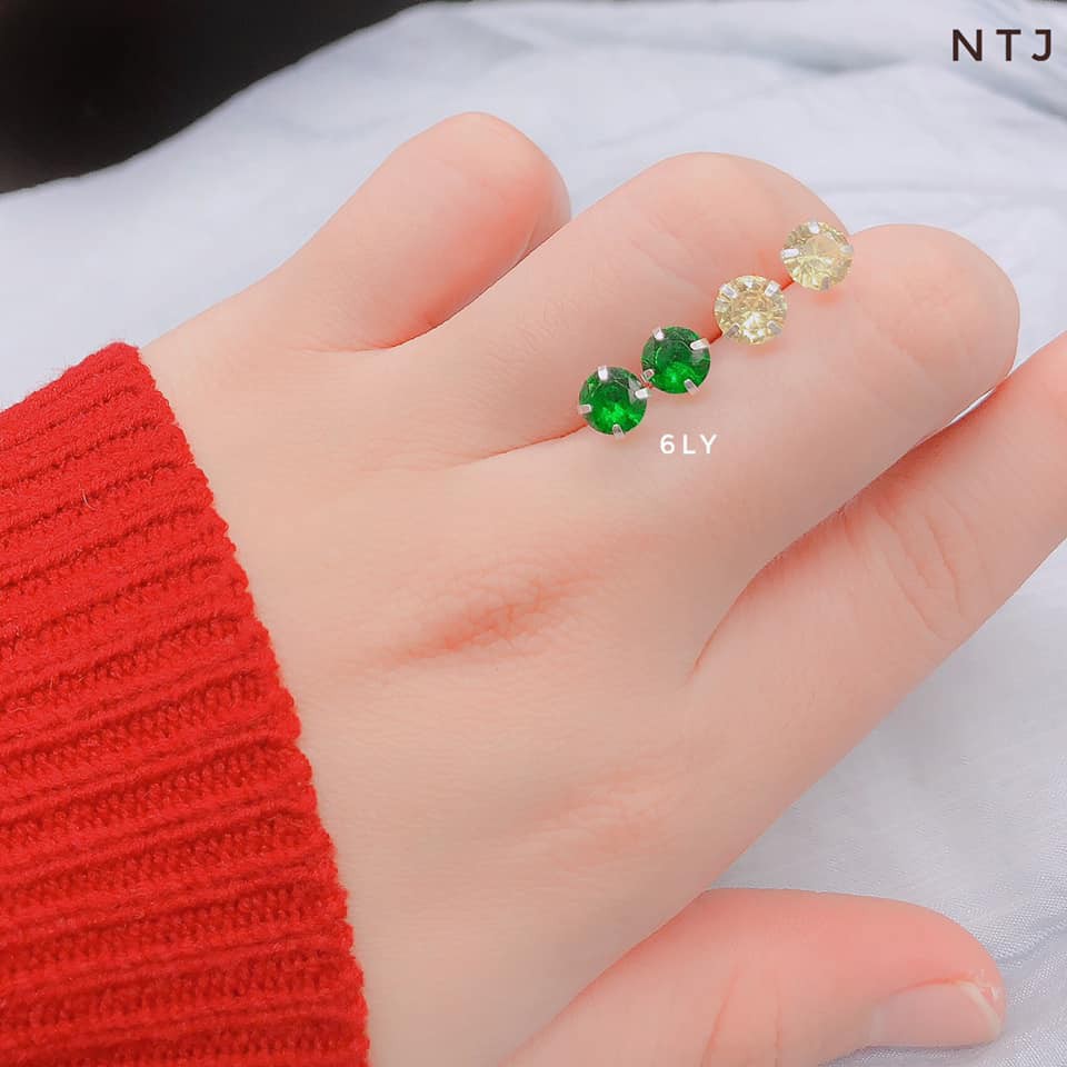 BÔNG TAI NỤ ĐÁ-NỤ CHẤM BẠC TA-BÔNG TAI NAM NỮ