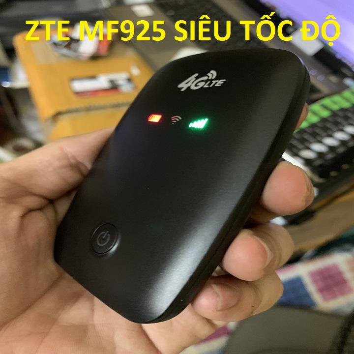 Bộ phát sóng wifi 4G từ sim- Cục phát wifi mini cầm tay -Phát wifi 4G LTE MF925 Hàng hiệu ZTE,tốc độ cực cao 150 Mbp