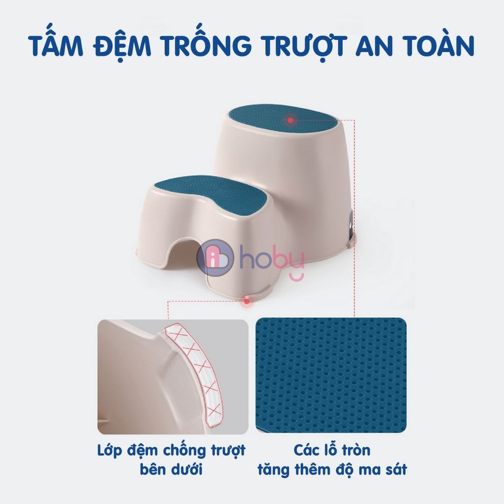 Ghế bậc kê chân ngồi toilet, lấy đồ trên cao cho bé Hoby Holla