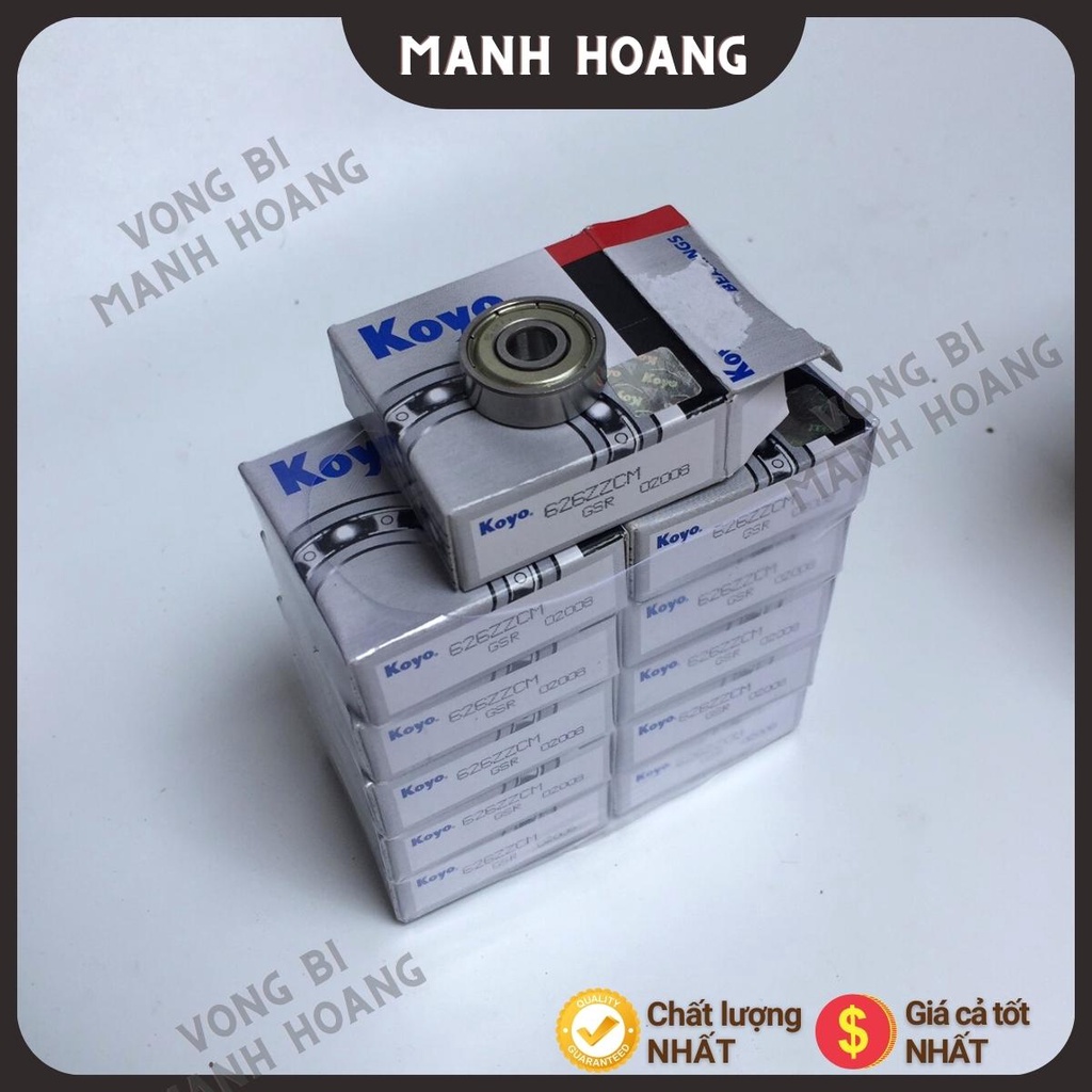 Vòng bi, bạc đạn 626 ZZCM KOYO, tiêu chuẩn quốc tế, chất lượng cao, bền bỉ - Vòng bi Mạnh Hoàng