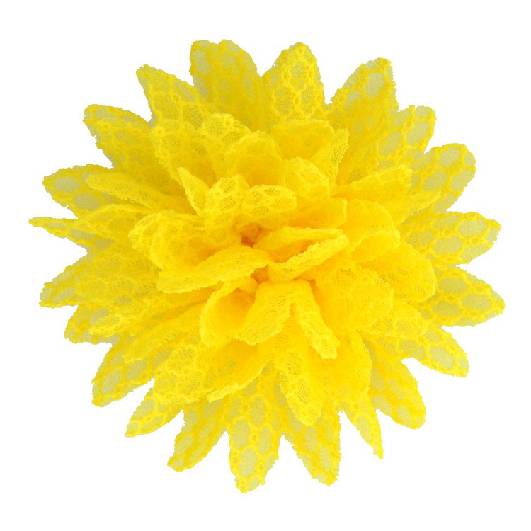 12cm hoa ren tổ ong phụ kiện bờm tóc hoa handmade trang trí quần mũ