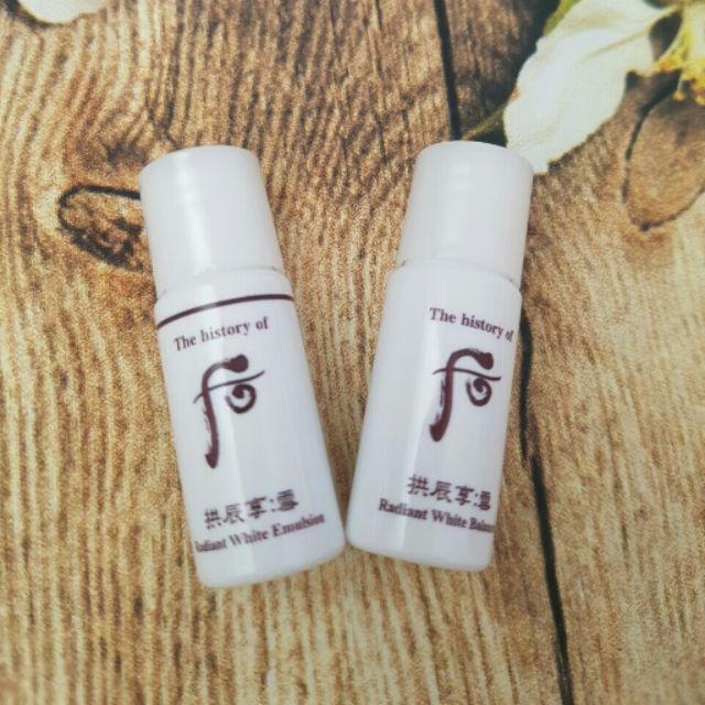 Combo 10 sữa dưỡng whoo trắng da mờ thâm sạm da whoo radian white emulsion