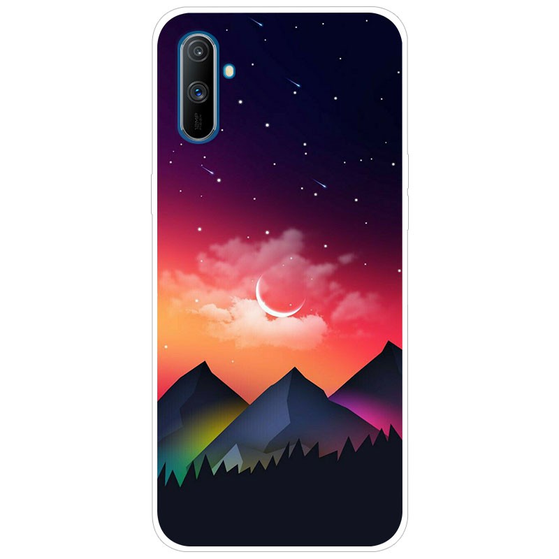 Ốp điện thoại từ TPU silicon mềm họa tiết hoạt hình dễ thương dành cho Realme C3i