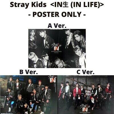 Có sẵn poster chính hãng nhóm Stray Kids - Go Life, In Life