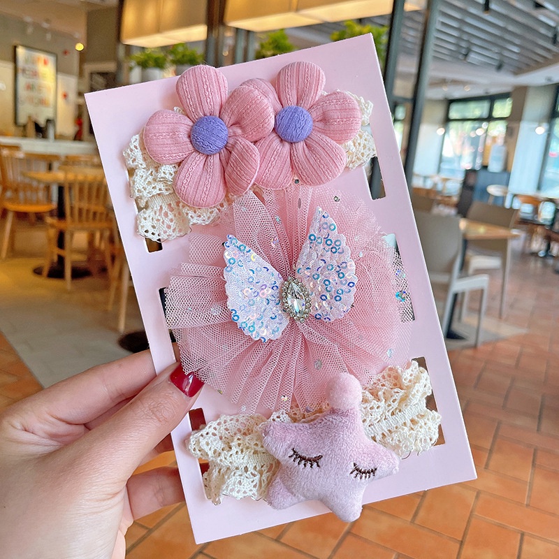 Set 3 Băng Đô Cài Tóc Hình Vương Miện Công Chúa Dễ Thương Cho Bé Gái