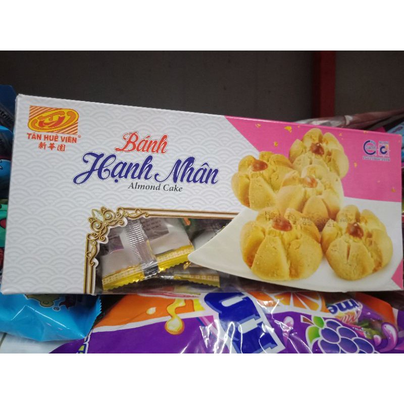 Bánh hạnh nhân trứng muối Tân Huê viên hộp giấy 300g