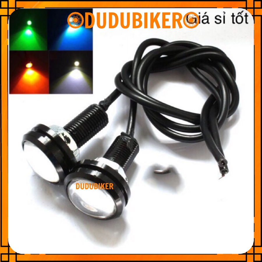 Đèn Led Xi Nhan xe máy nút áo dùng làm trang trí, mắt cú, xi nhan, mắt mèo, có nhiều tác dụng
