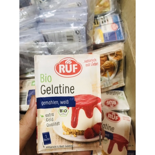 Các loại bột hữu cơ Gelatine hữu cơ Ruf, Pudding, bột nở, Men nở, Agar, đường hữu cơ Date 2025