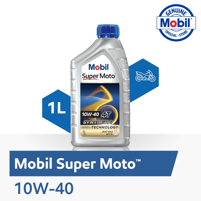 [ Sỉ ] thùng 12 chai nhớt xe số Mobil super moto 10w40
