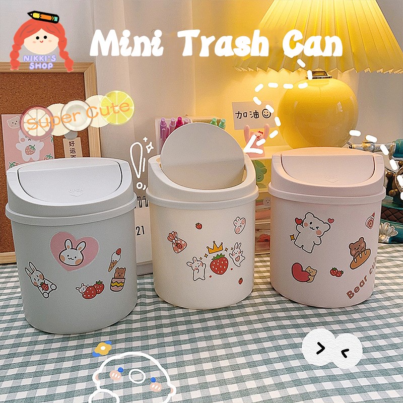Thùng rác để bàn thiết kế dễ thương sáng tạo cho học sinh / văn phòng