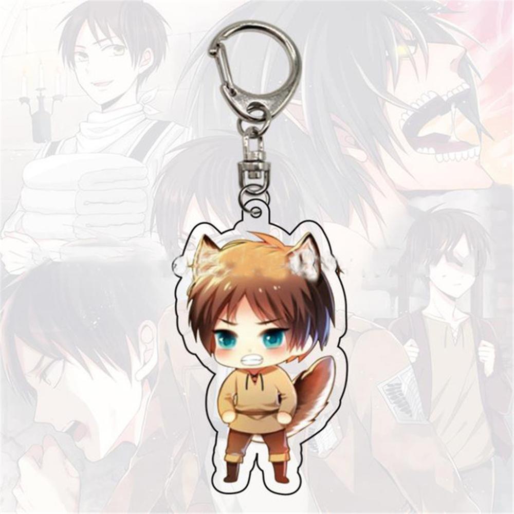 Móc Chìa Khóa In Hình Attack on Titan Sáng Tạo Cho Nam Và Nữ