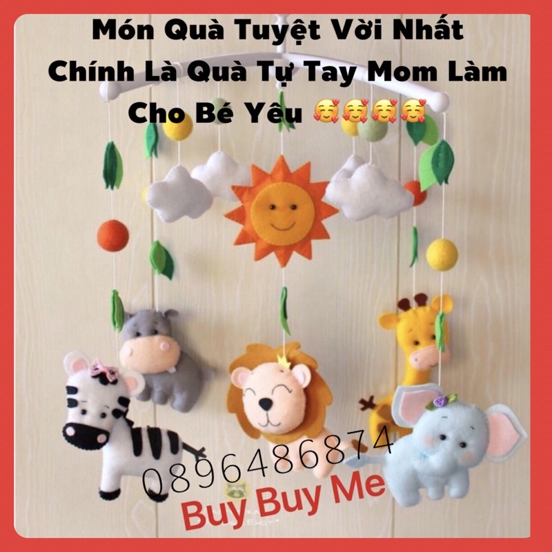 GIÁ SỐC - BỘ KIT TREO NÔI THÚ RỪNG VUI CHƠI CÙNG BÉ