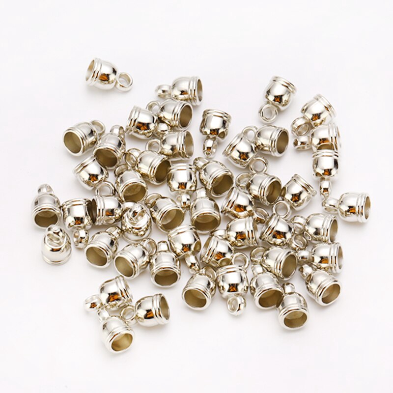 Bộ 50 nút tròn xỏ dây da dành cho làm trang sức diy