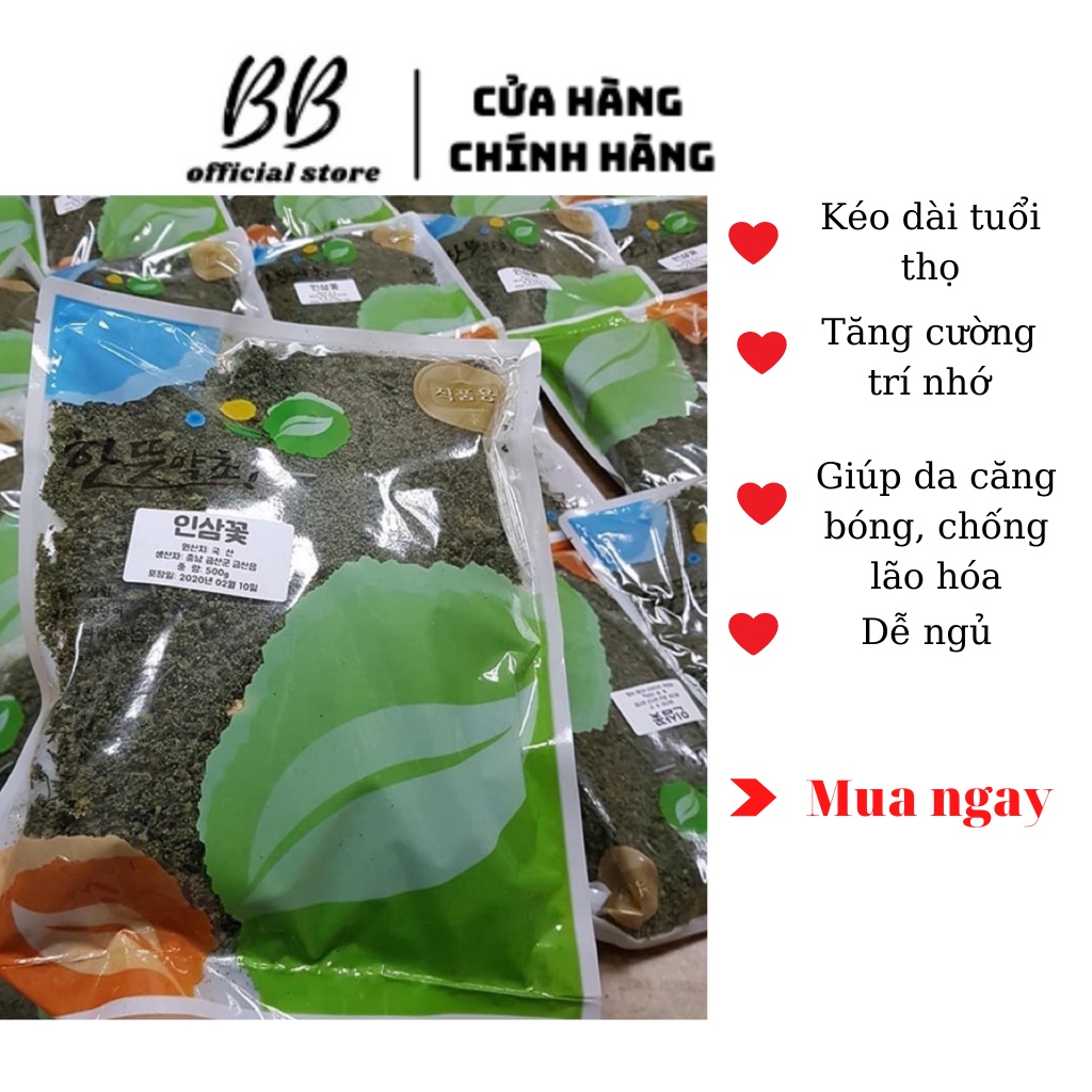Trà hoa sâm hàn quốc giảm cân dễ ngủ đẹp da 500g chính hãng | BigBuy360 - bigbuy360.vn