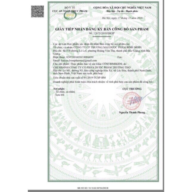 CỐM BIMIKIDS KÍCH THÍCH ĂN NGON