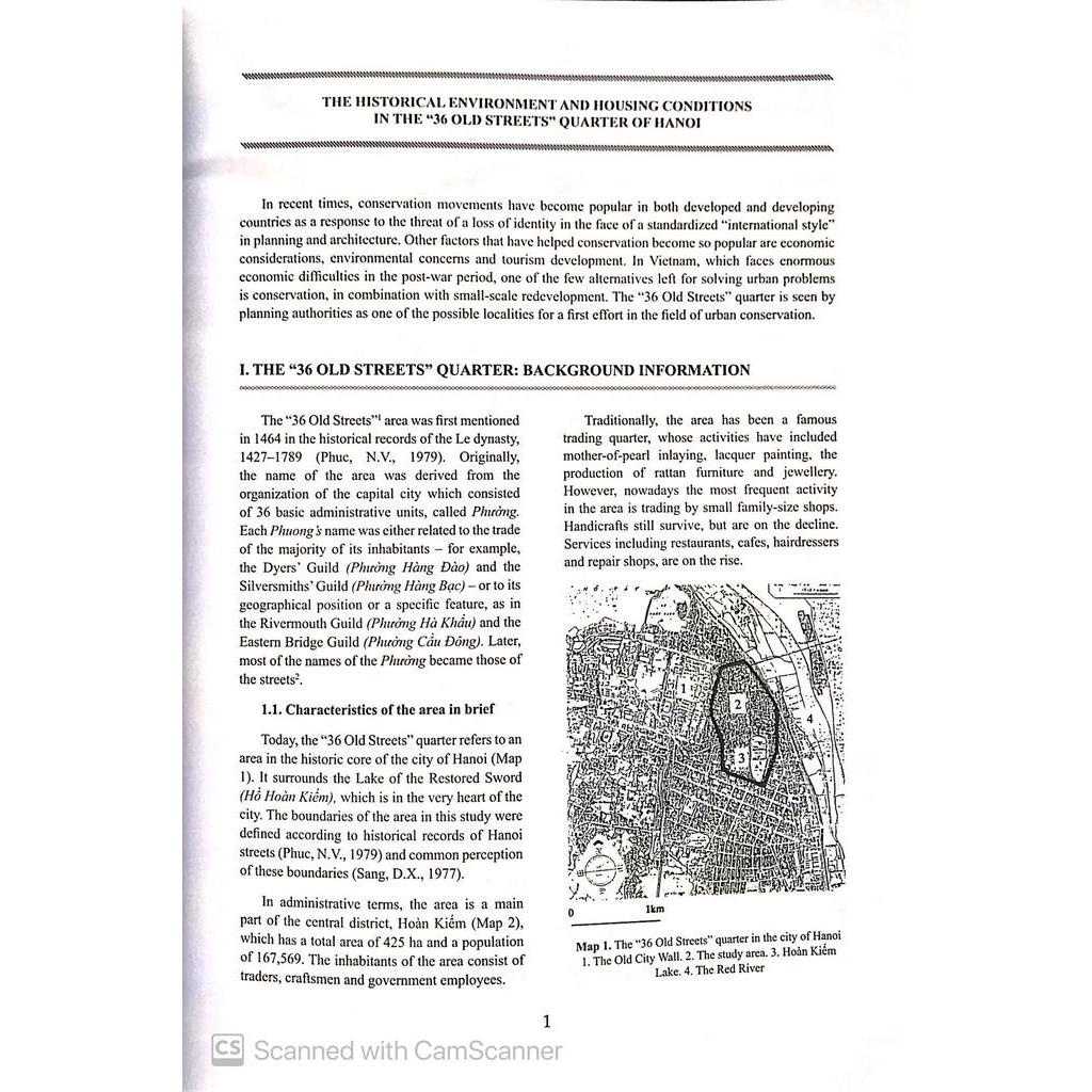 Sách Môi Trường Lịch Sử Và Những Điều Kiện Nhà Ở Ở 36 Phố Cổ Hà Nội (Tiếng Anh)