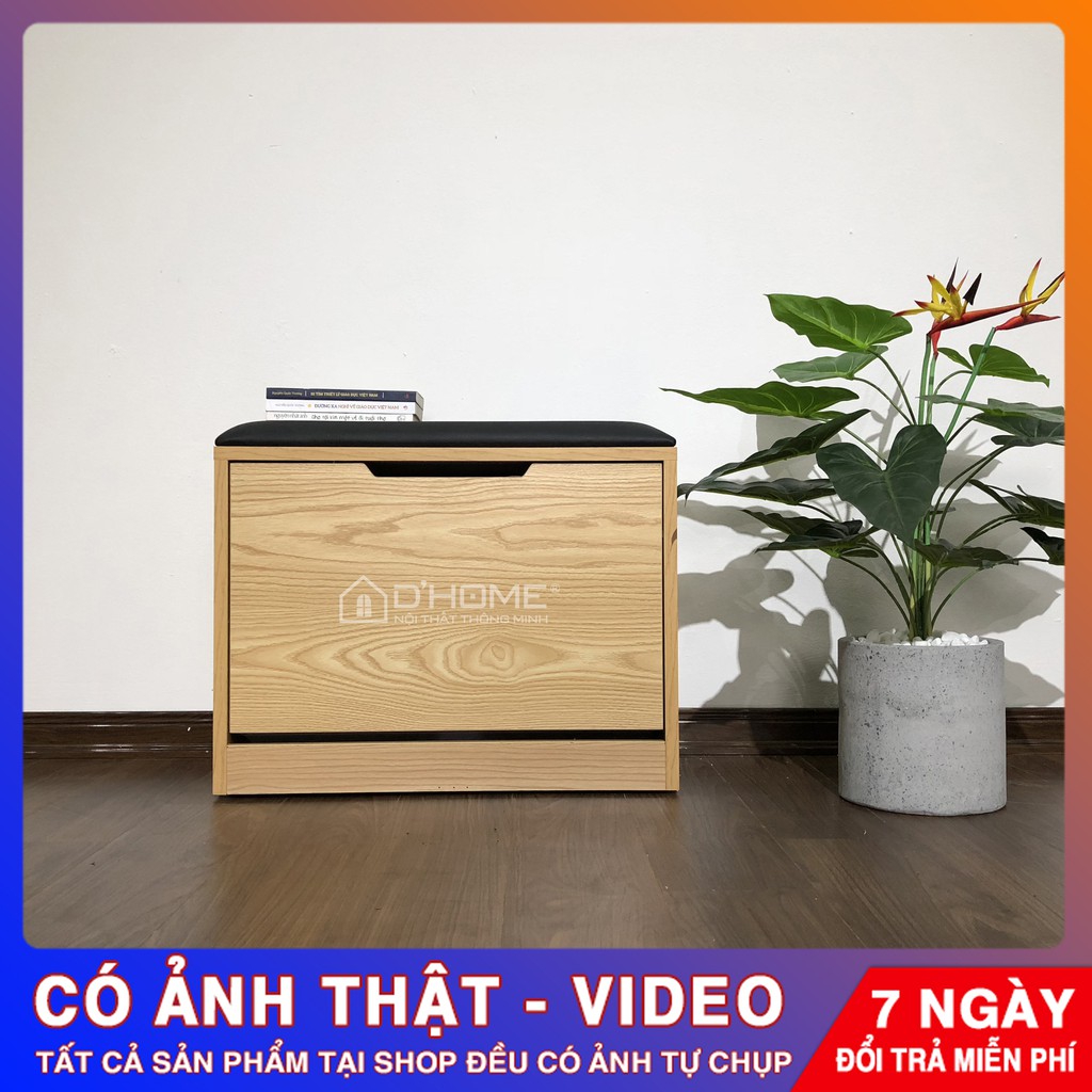 [ Ảnh Thật ] Tủ Giày Thông Minh 3 Tầng Ghế Ngồi Kích Thước 60x45x30cm