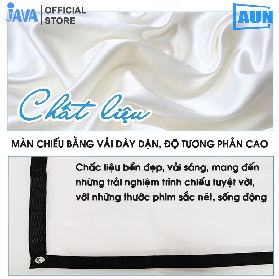 [LOẠI DÀY XỊN ] Màn chiếu vải treo dán tường 70 - 100INCH - Tương phản cao