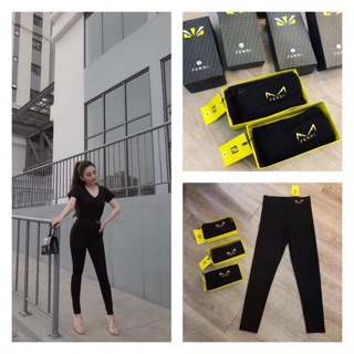 Quần leging hộp fendi mẫu hot 2020