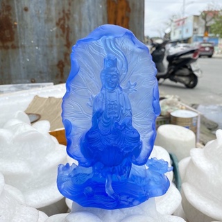Tượng Phật Quan Âm Lưu Ly để xe ô tô cao cấp 15cm