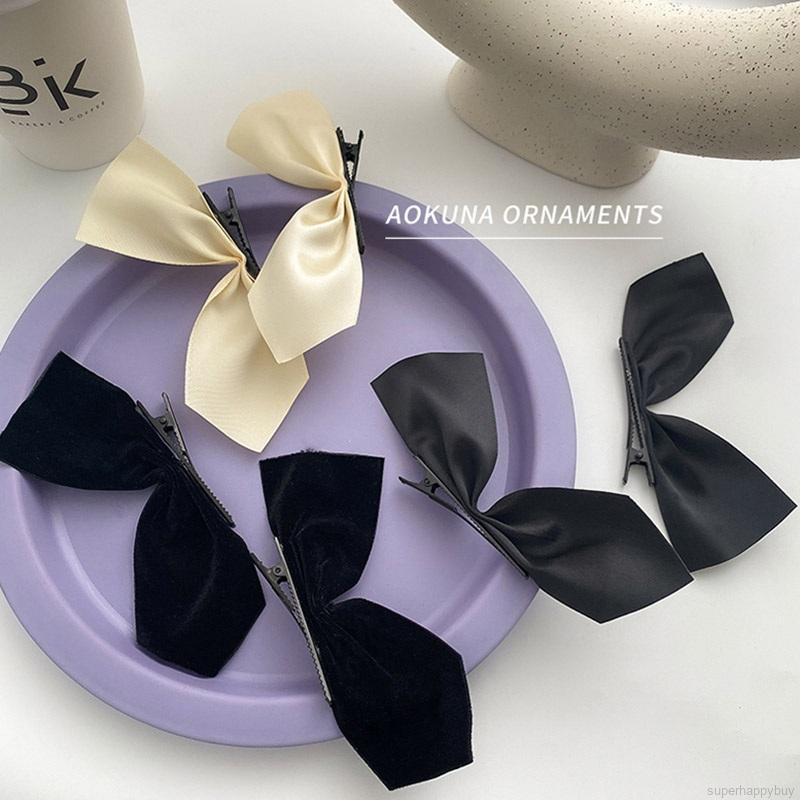 Kẹp Tóc Hình Nơ Bản To Phong Cách Hàn Quốc