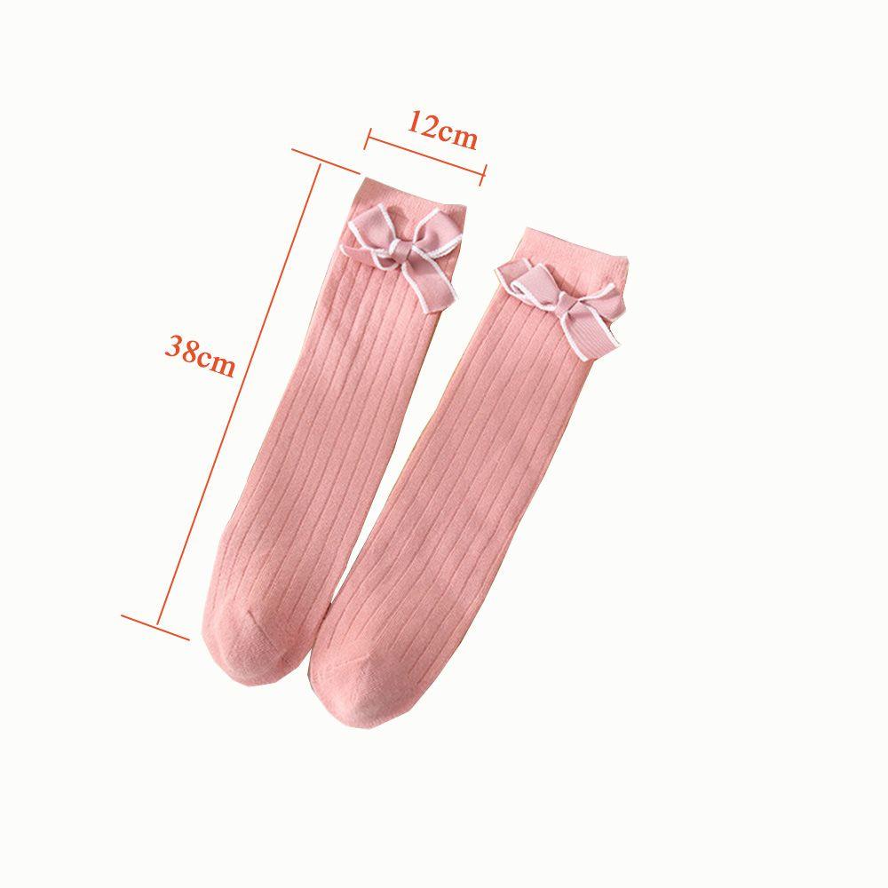 BEAUTY Vớ Ống Thấm Hút Mồ Hôi Đính Nơ Thời Trang Thu Đông Ấm Áp Cho Bé