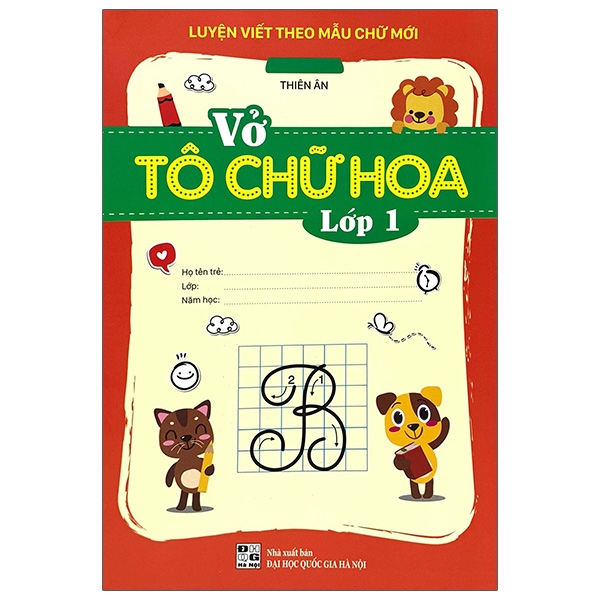 Sách - Luyện Viết Theo Mẫu Chữ Mới - Vở Tô Chữ Hoa Lớp 1