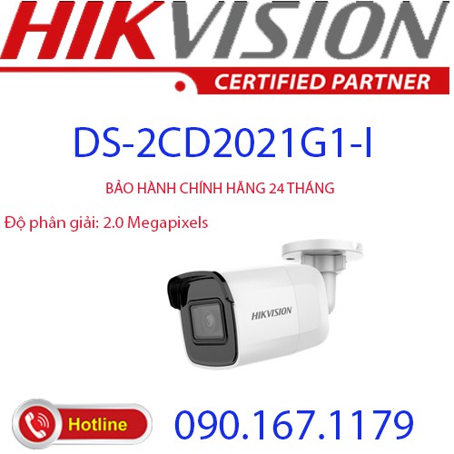 Camera IP hồng ngoại 2.0 Megapixel HIKVISION DS-2CD2021G1-I