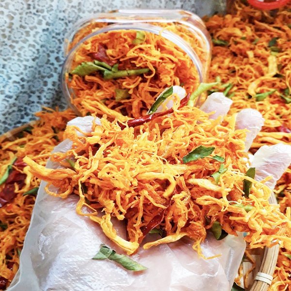 KHÔ GÀ LÁ CHANH MỀM CAY - HỘP 250g , 500g - ARIES SHOP