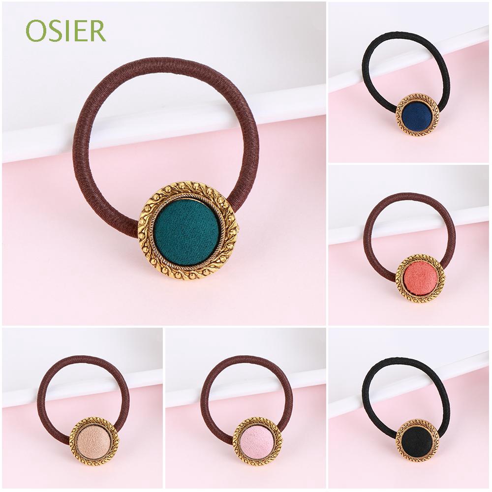 Cài tóc đính nút thời trang nữ tính