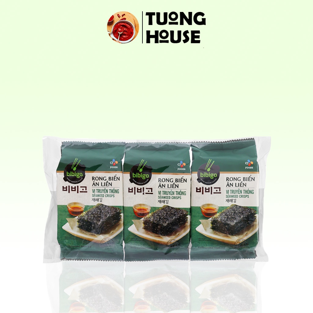 Rong biển ăn liền Bibigo - Lốc 3 bịch