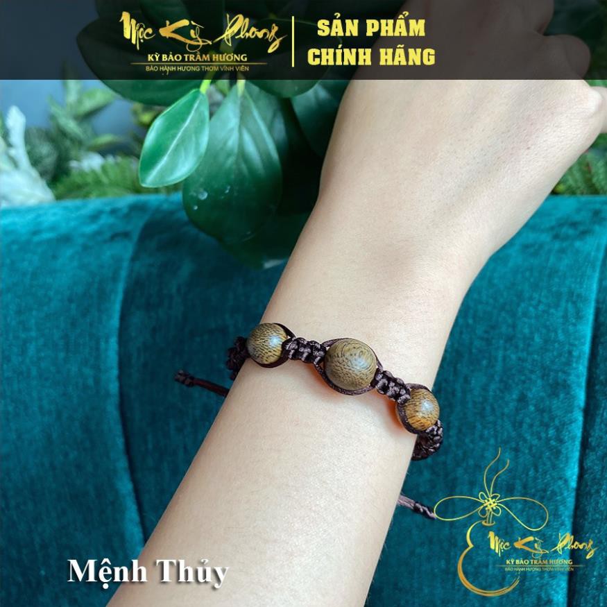 Vòng Tay Handmade Mix Charm Hồ Lô, Hoa Sen Bằng Trầm Hương [Mộc Kỳ Phong] Vòng Tay Chỉ Đỏ, Ngũ Sắc Mix Tỳ Hưu Bạc