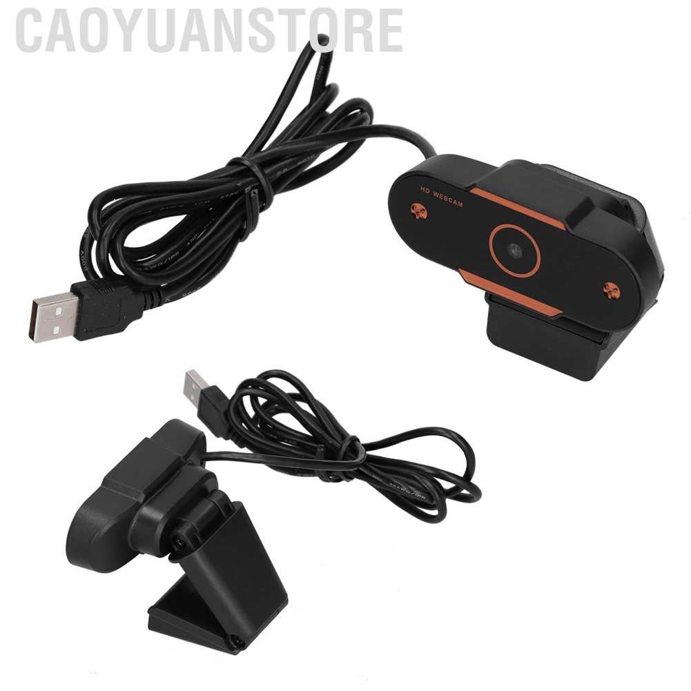 Webcam USB 2.0 1080P hỗ trợ phát sóng trực tiếp/phát trực tiếp kèm micro không dây tiện dụng cho máy tính