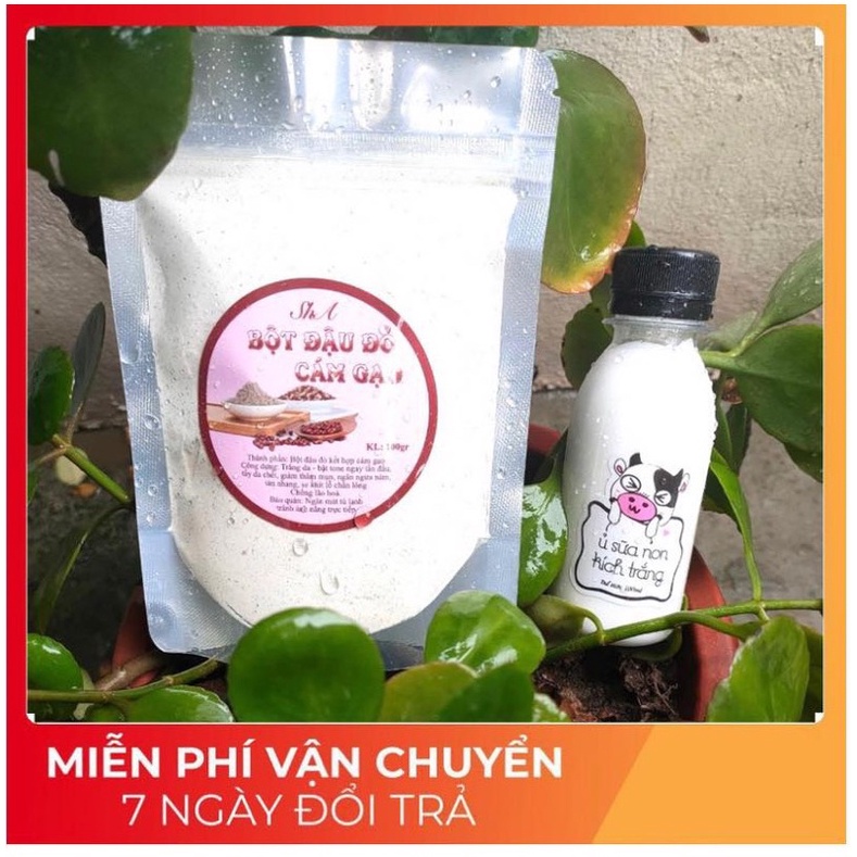 Bột đậu đỏ cám gạo + Ủ sữa non, phục hồi da hư tổn | BigBuy360 - bigbuy360.vn