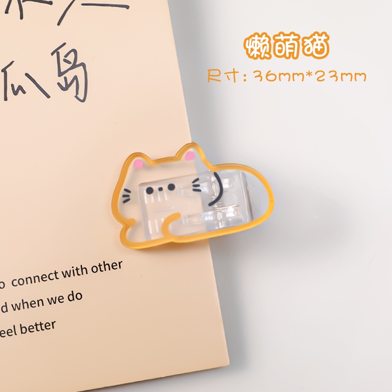 1 Kẹp Ảnh Bằng Nhựa Trong Suốt Họa Tiết Hoạt Hình Dễ Thương