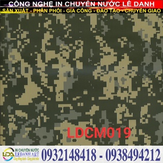 Màng Fim in sơn chuyển nước 0.5*2m vân ngụy trang