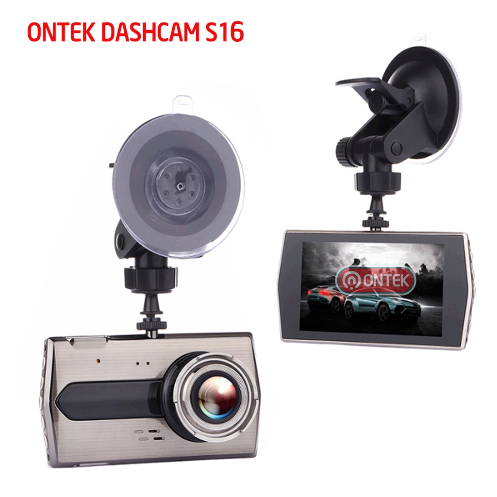 Camera Hành Trình Ô Tô ONTEKCO S16 Full HD 1296p Chống Rung Camera Trước Và Sau Oto Siêu Nét