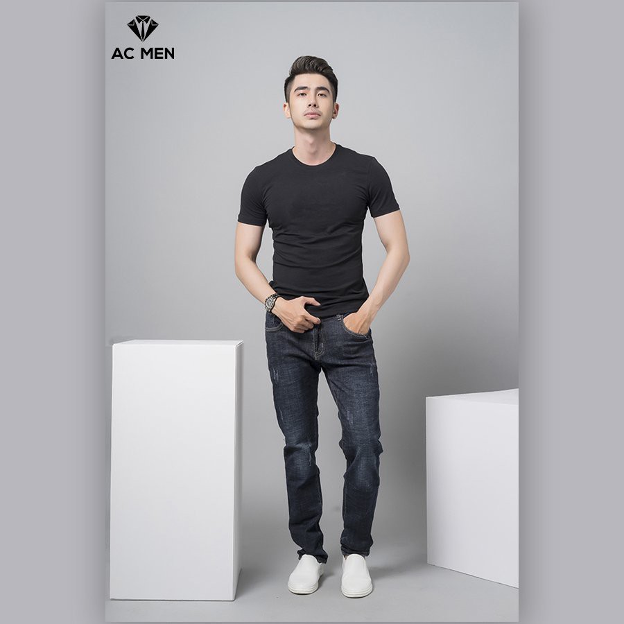 Áo Thun Nam Trơn Hai Màu Đen Trắng Huyền Thoại AC MEN | BigBuy360 - bigbuy360.vn